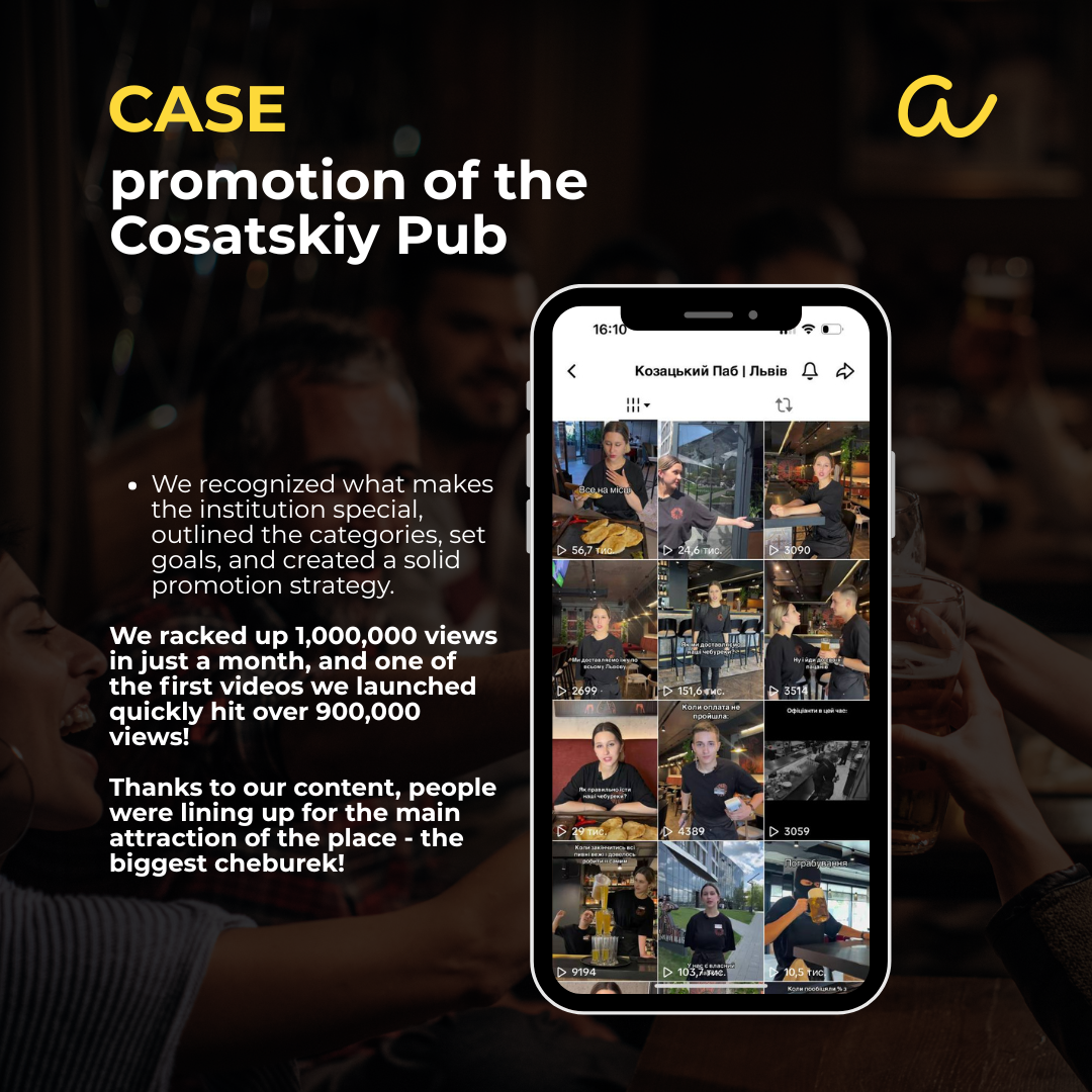 Case study: Cosatskiy Pub — 1M views in a month, people lining up