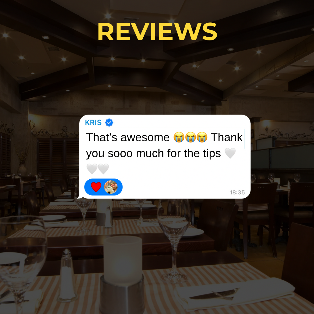 Student review — Kris: that's awesome, thank you sooo much for the tips